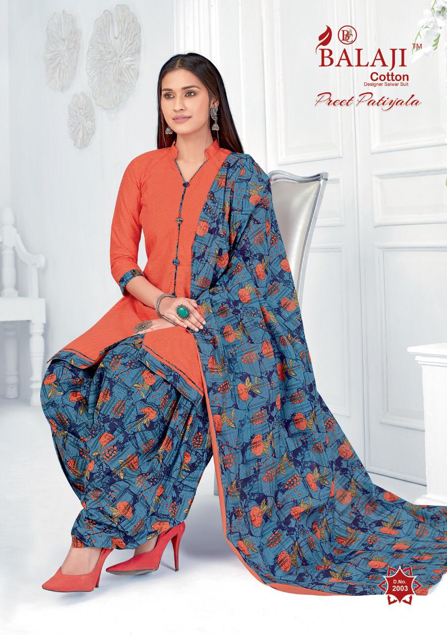 Balaji Presents  Preet Patiyala Vol 2 Printed Dress Material