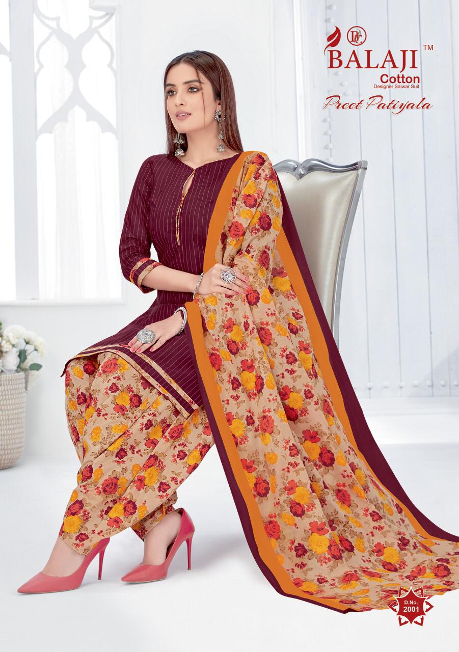 Balaji Presents  Preet Patiyala Vol 2 Printed Dress Material