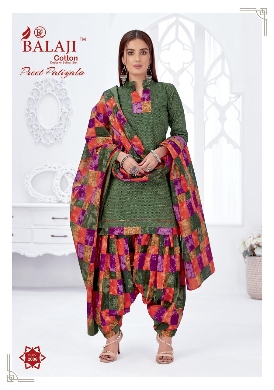 Balaji Presents  Preet Patiyala Vol 2 Printed Dress Material