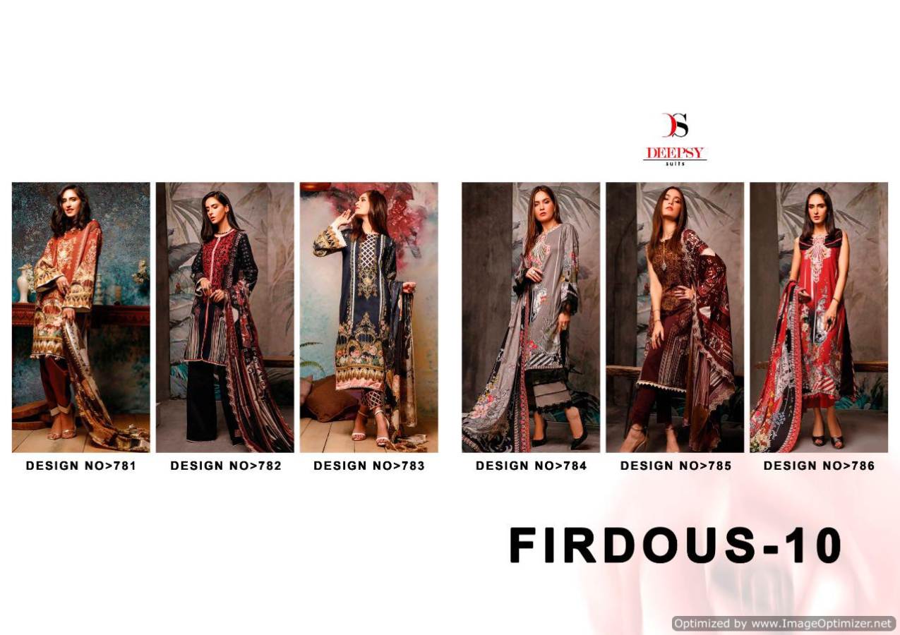 Deepsy Presents  Firdous Vol  10 Designer Salwar Suits