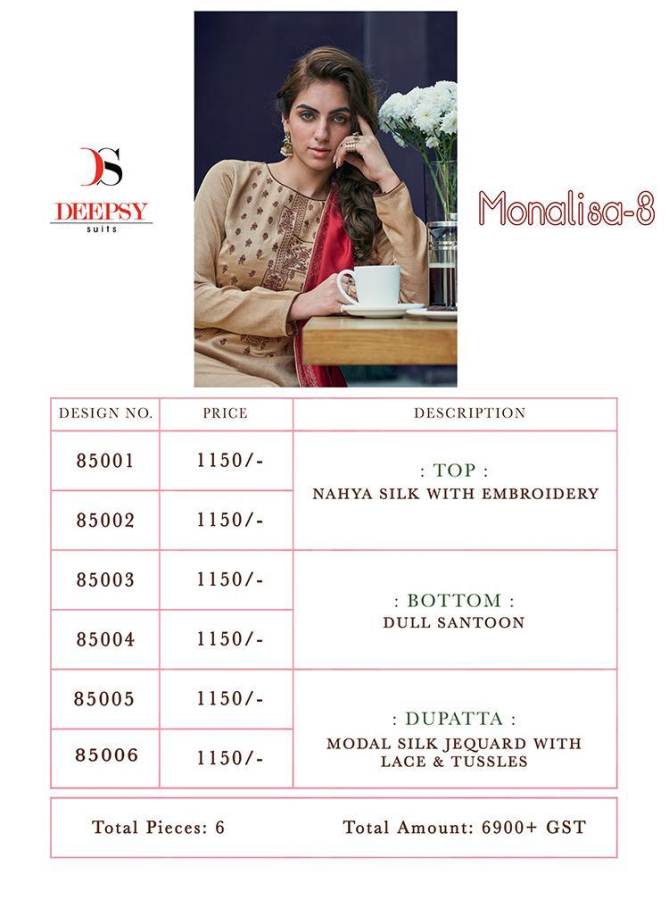 Deepsy  Presents Monalisa  Vol 3 Designer Heavy Dress Material Collection