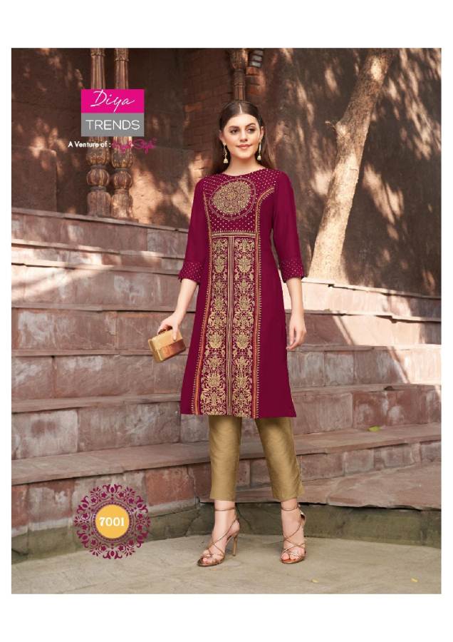 Diya Trends Presents Garden City Vol 7 Casual Wear Kurti