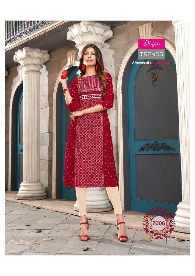 Diya Trends Presents Garden City Vol 7 Casual Wear Kurti