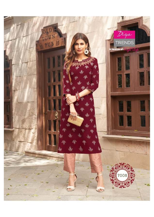 Diya Trends Presents Garden City Vol 7 Casual Wear Kurti