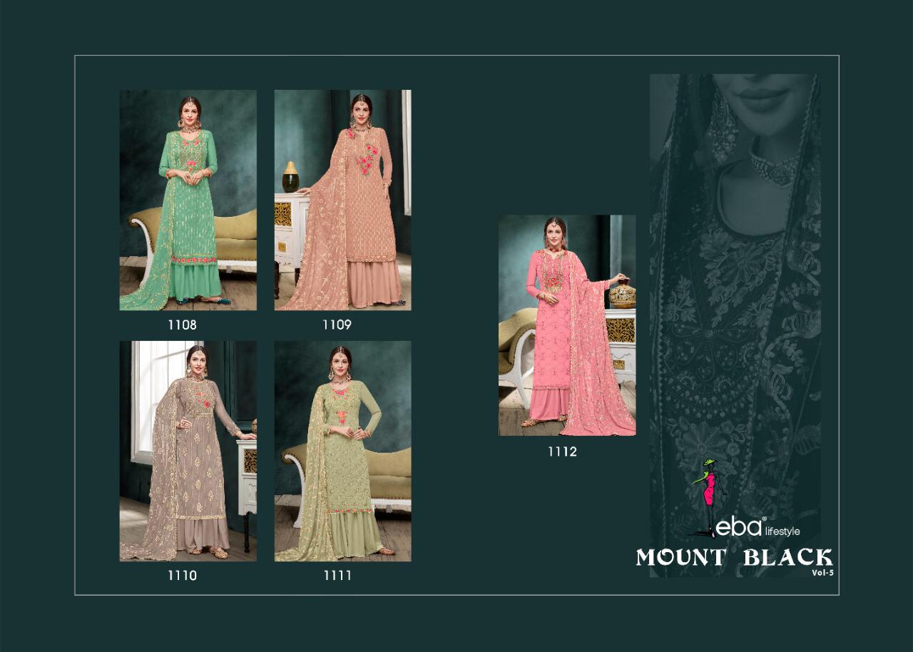 Eba Presents Mount Black Vol 5 Designer  Salwar Suits