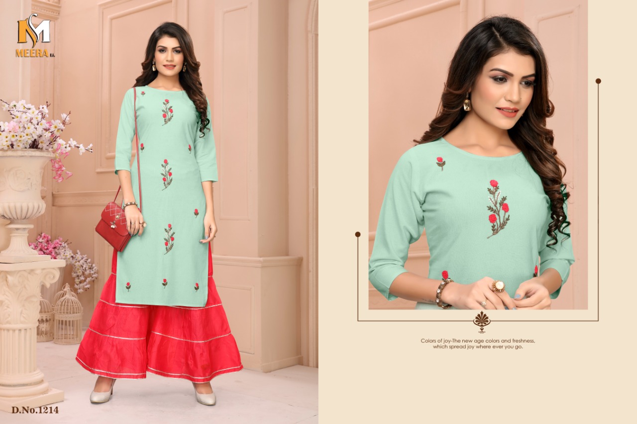 Fc Presents Falak-1214 Kurti With Sharara Set