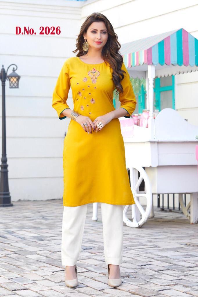 Fc Presents Trendy 2026  Casual Wear Kurtis Collection