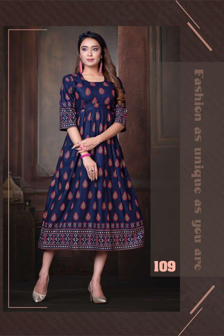 Ft  Presents Sweet Queen Casual Wear Round Kurti Collection