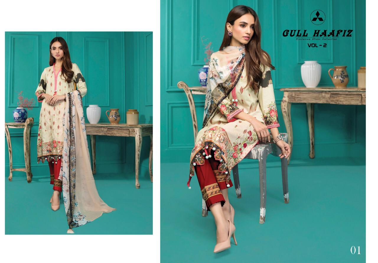 Gull Haafiz Vol 2 Karachi Dress Material