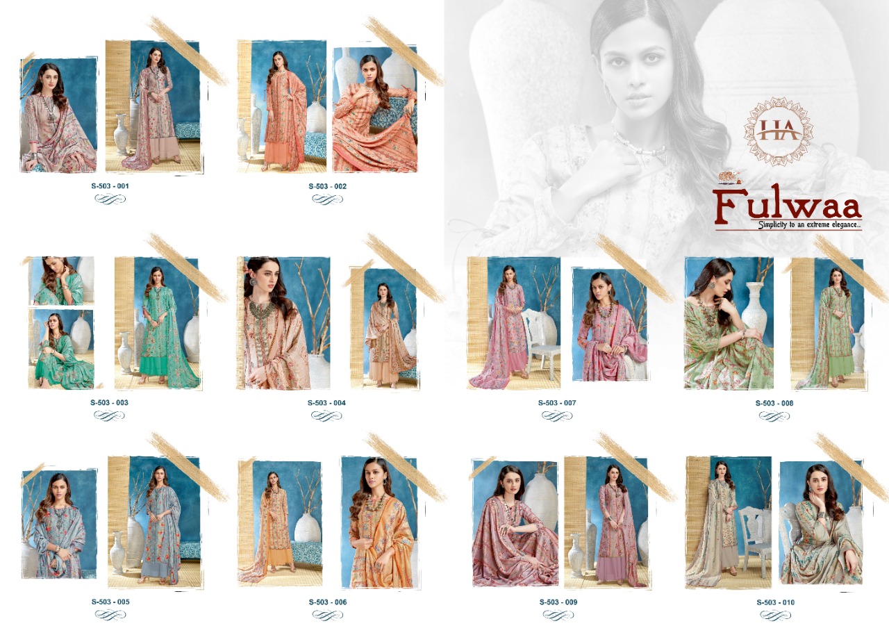 Harshit Presents Fulwaa Designer Dress Material