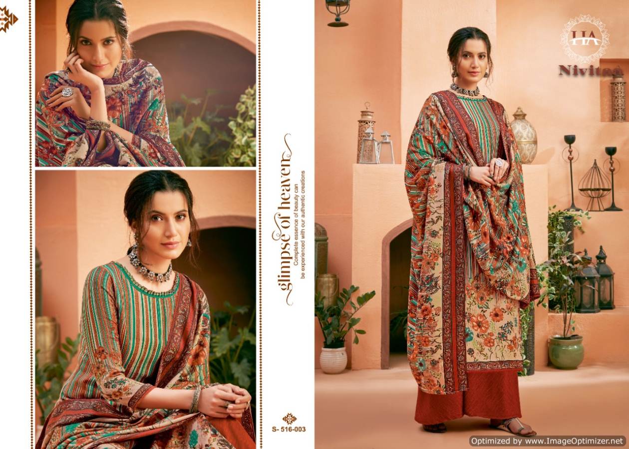 Harshit Presents Nivitaa  Designer Dress Material