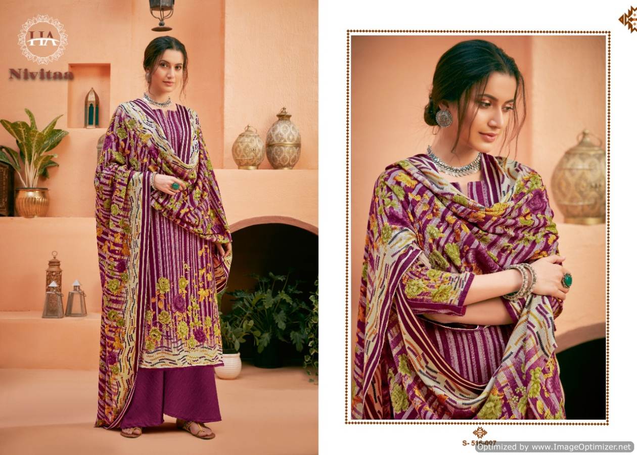 Harshit Presents Nivitaa  Designer Dress Material
