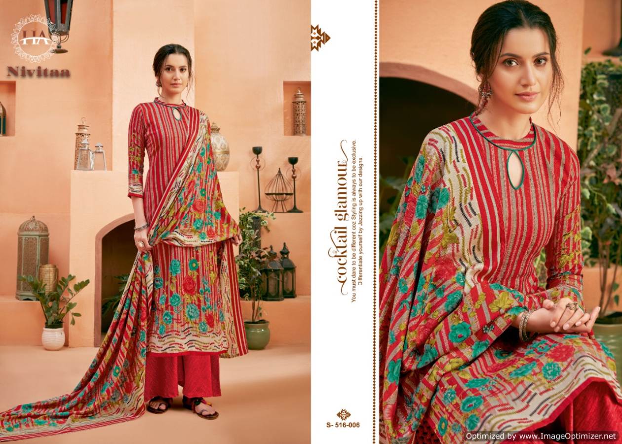 Harshit Presents Nivitaa  Designer Dress Material