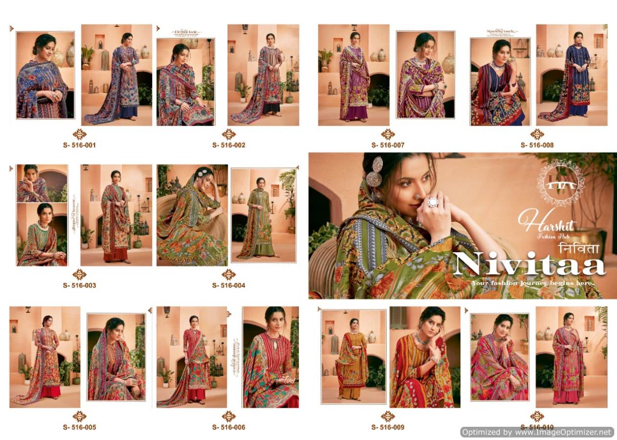 Harshit Presents Nivitaa  Designer Dress Material