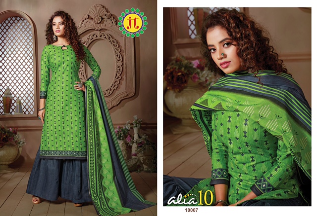 Jt Presents Alia Vol  10  Printed Dress Material