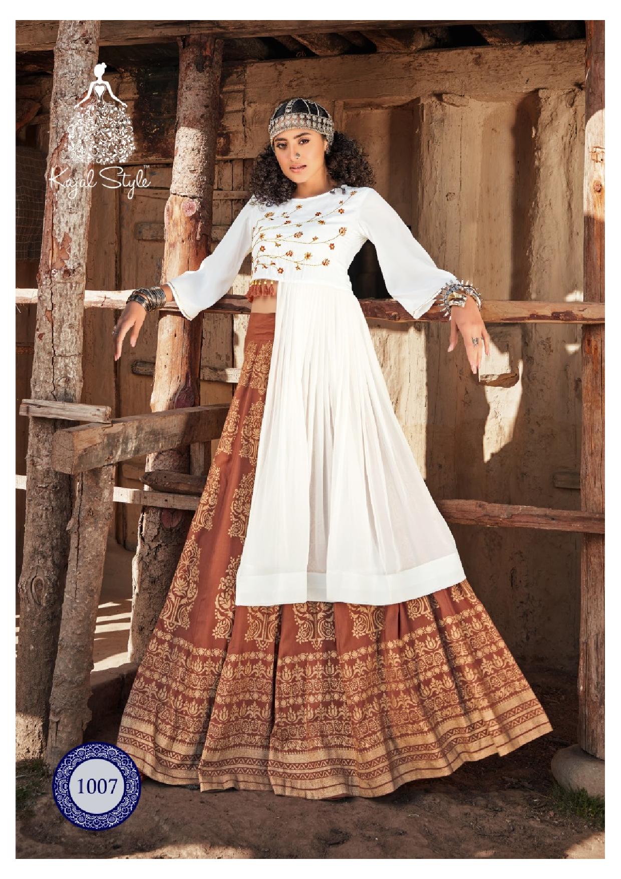 Kajal Style Presents Fashion Fabulous  Vol 1 Festive Look Stylish Kurti With Bottom