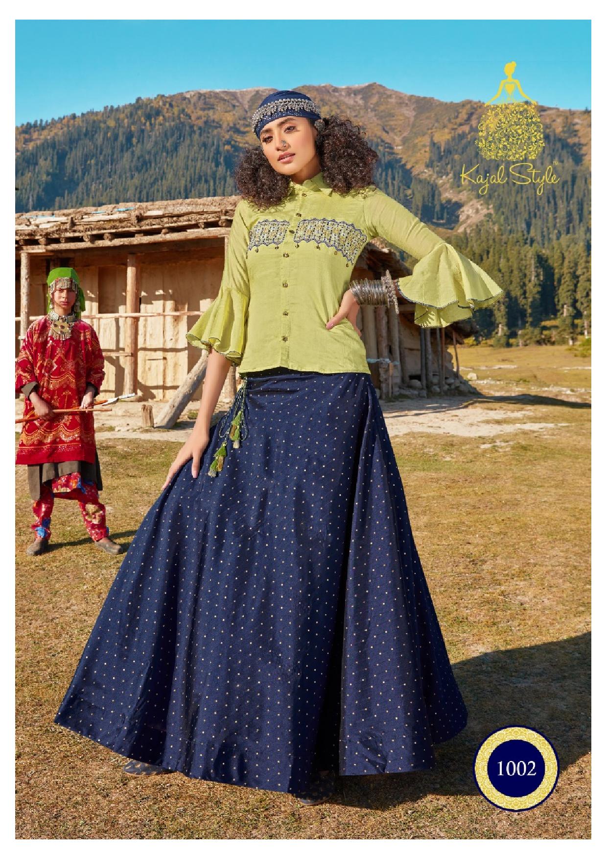 Kajal Style Presents Fashion Fabulous  Vol 1 Festive Look Stylish Kurti With Bottom