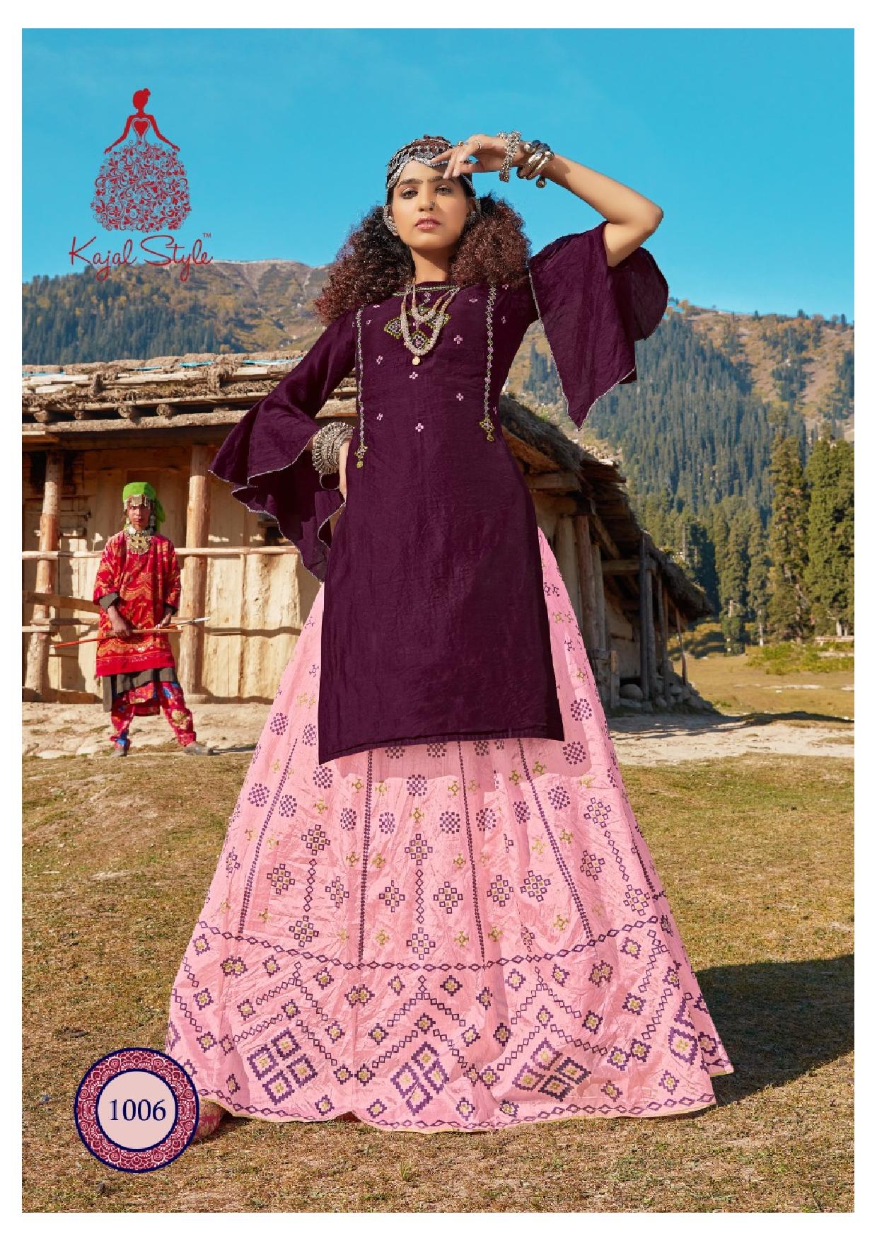 Kajal Style Presents Fashion Fabulous  Vol 1 Festive Look Stylish Kurti With Bottom