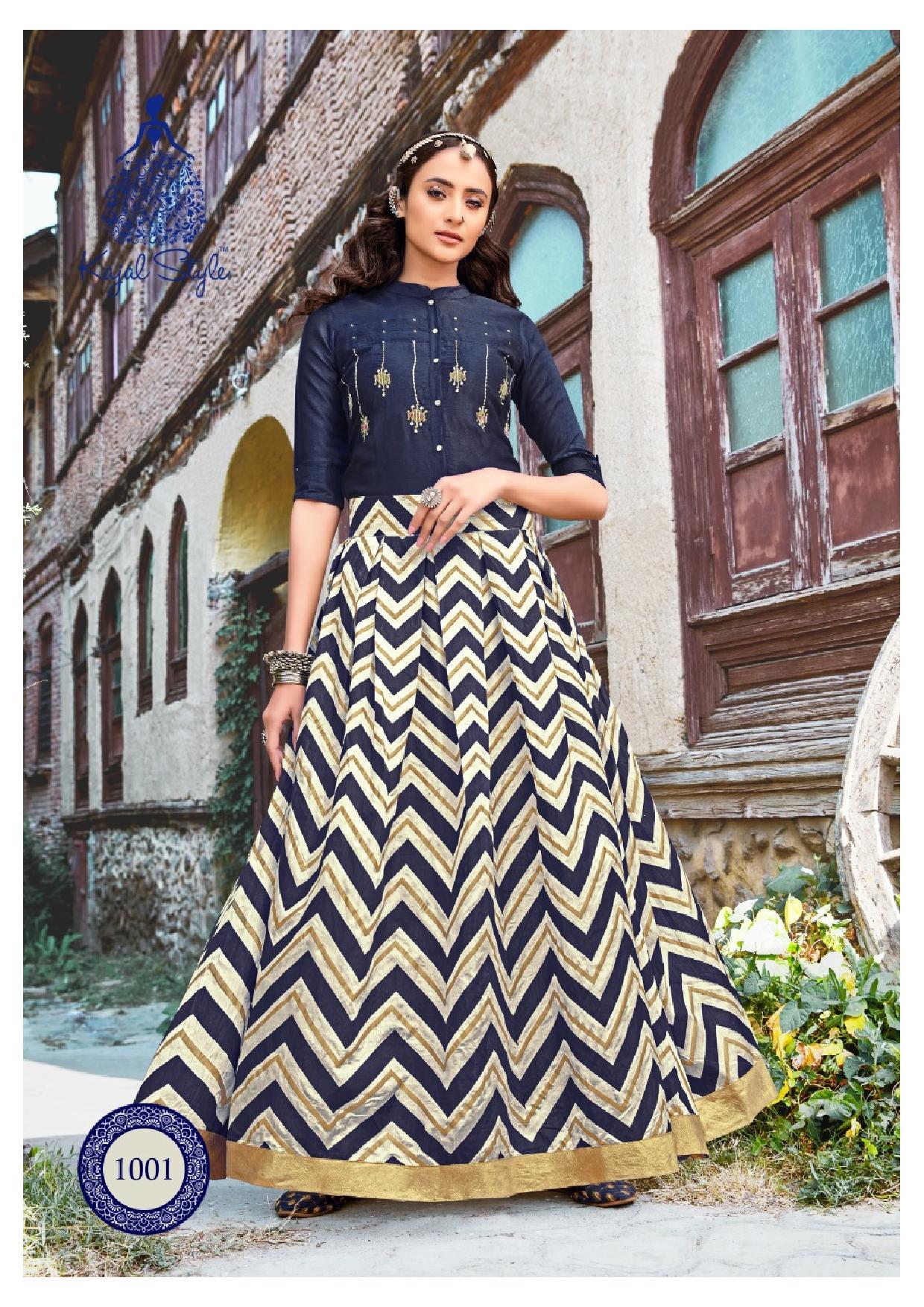 Kajal Style Presents Fashion Fabulous  Vol 1 Festive Look Stylish Kurti With Bottom