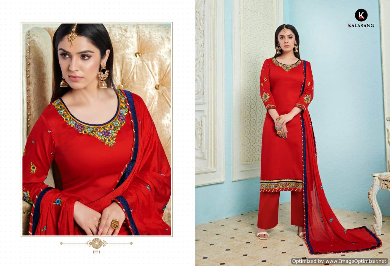 Kalarang  Presents Glory Designer Dress Material