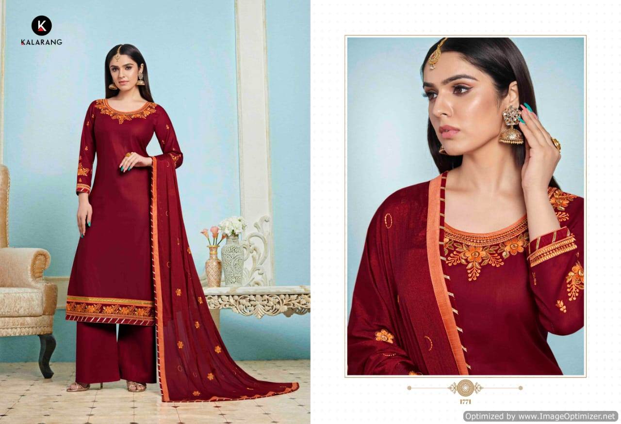 Kalarang  Presents Glory Designer Dress Material