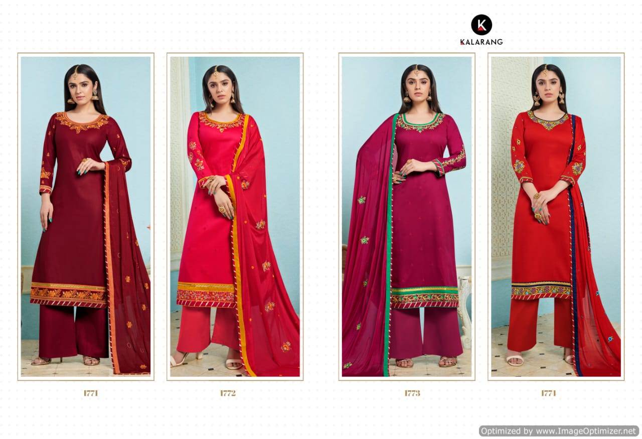 Kalarang  Presents Glory Designer Dress Material