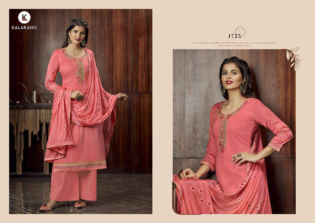 Kalarang Presents Milah Designer Dress Material