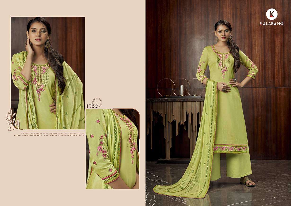 Kalarang Presents Milah Designer Dress Material