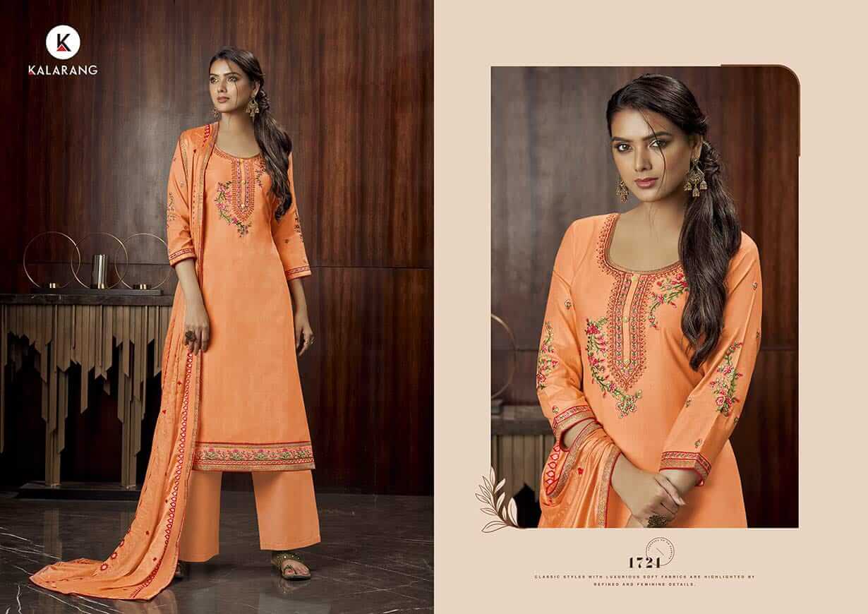 Kalarang Presents Milah Designer Dress Material
