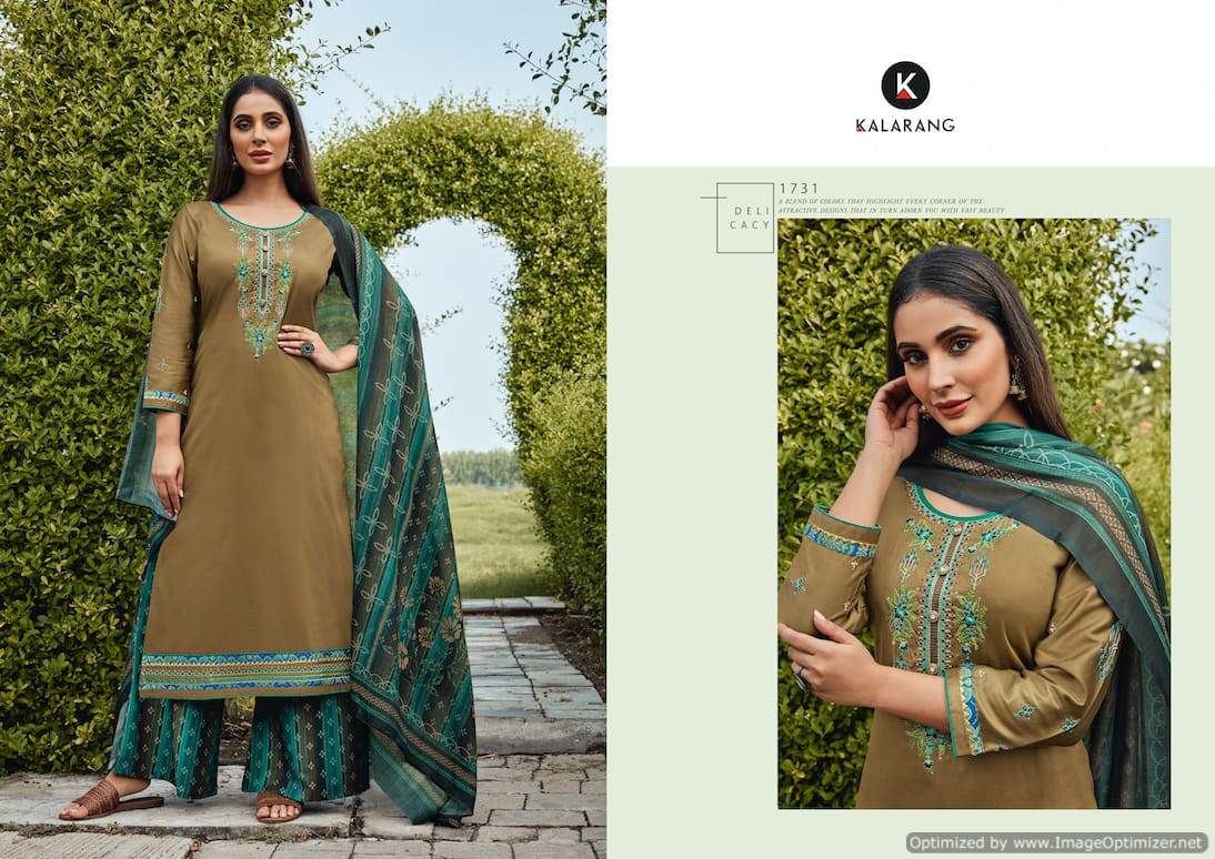 Kalarang  Presents Renee Designer  Dress Material
