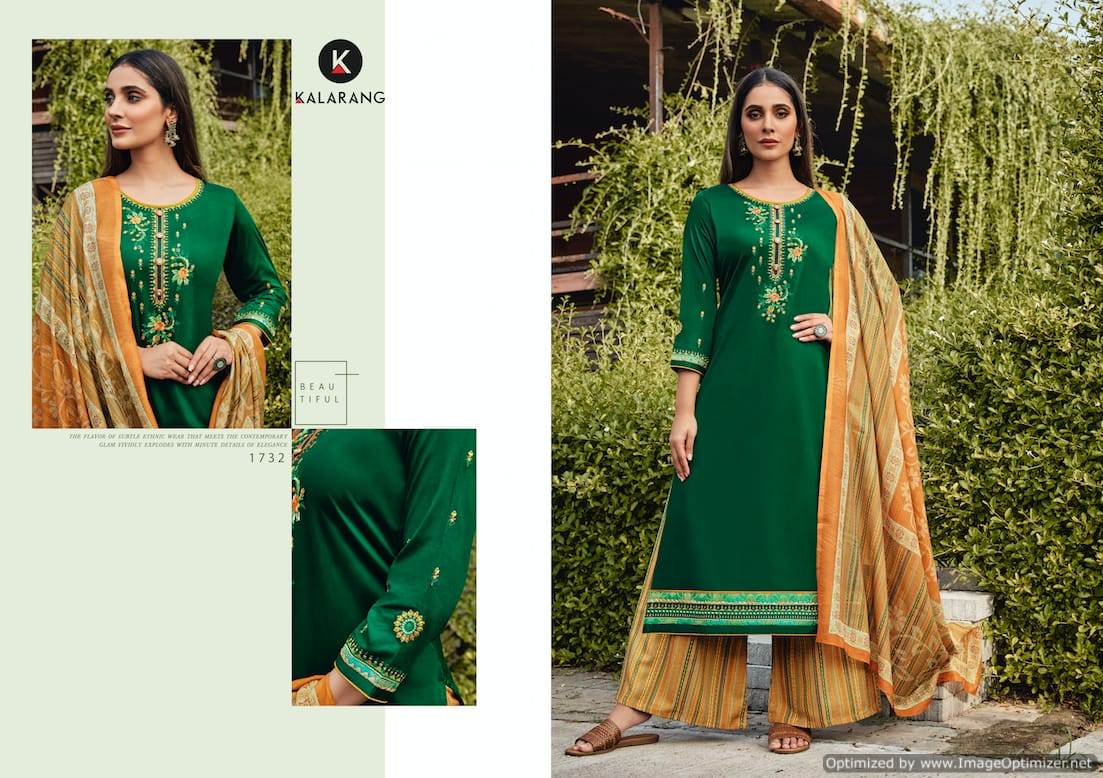 Kalarang  Presents Renee Designer  Dress Material