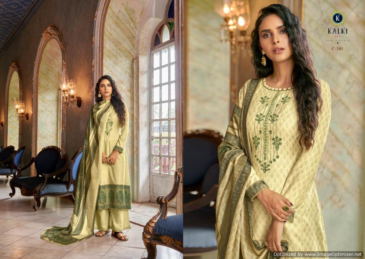 Kalki Presents  Vastrangna  Designer Dress Material