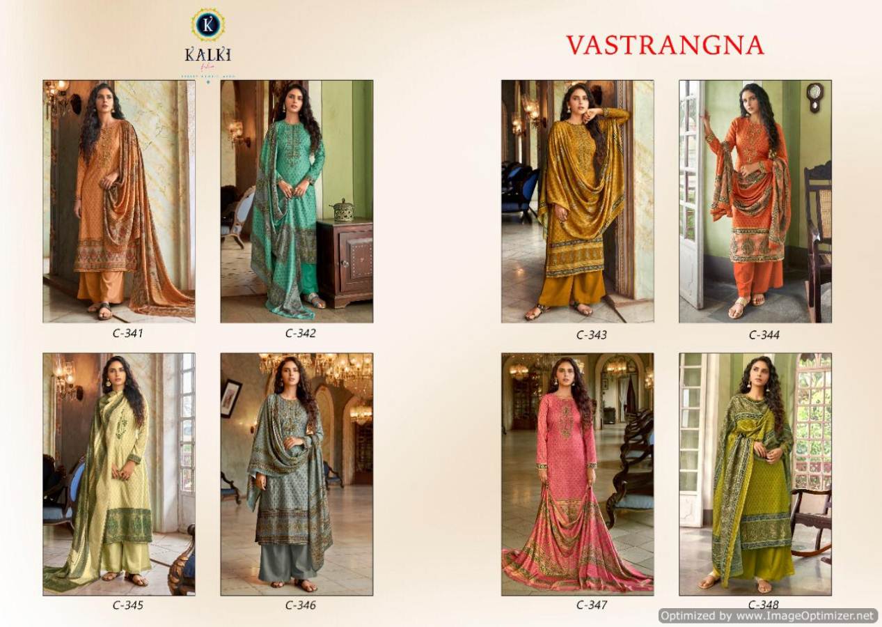 Kalki Presents  Vastrangna  Designer Dress Material