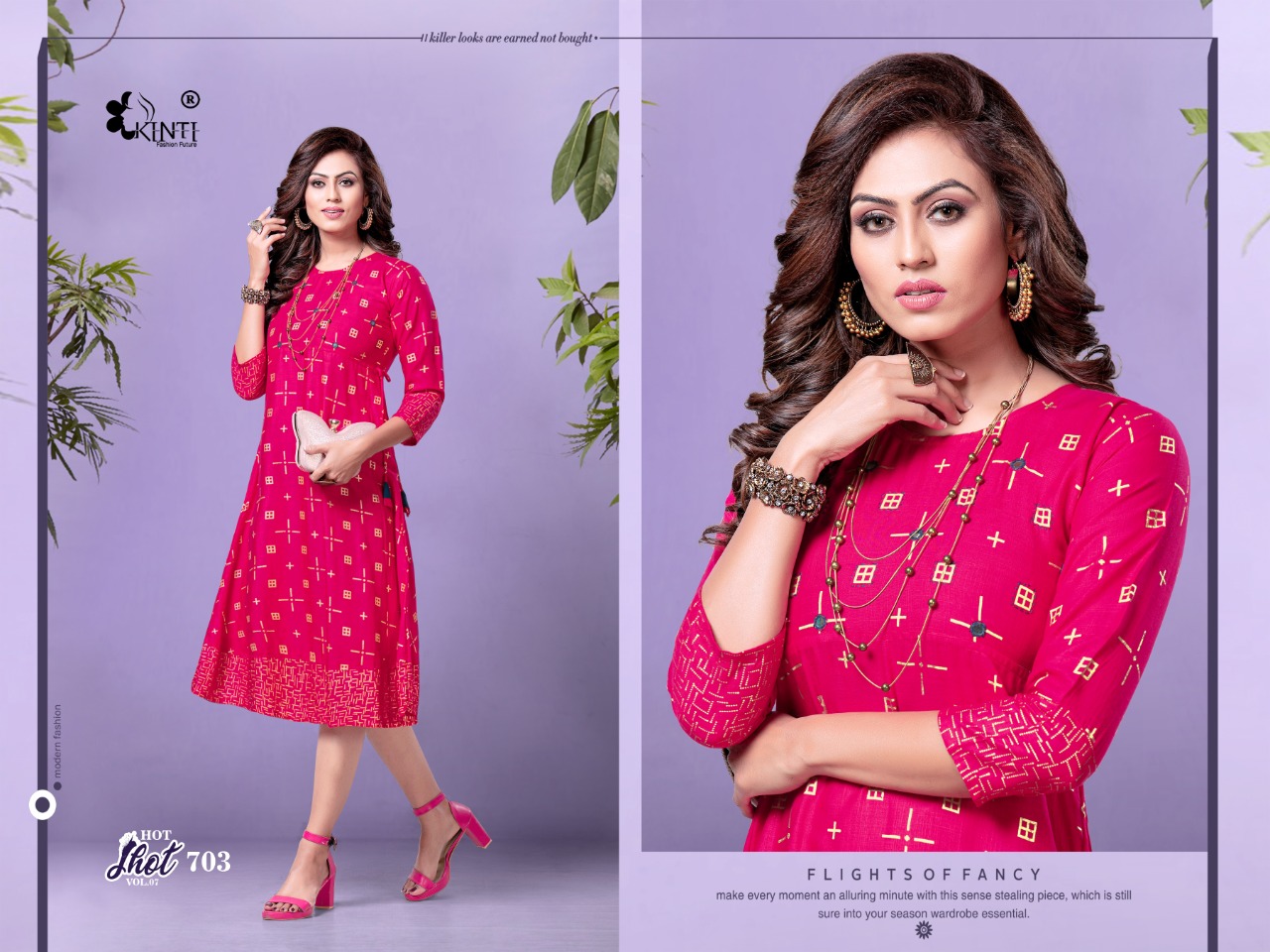Kinti Presents Hot Shot Designer Kurti Collection