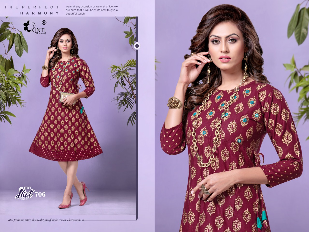 Kinti Presents Hot Shot Designer Kurti Collection