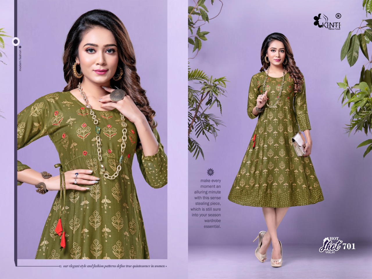 Kinti Presents Hot Shot Designer Kurti Collection