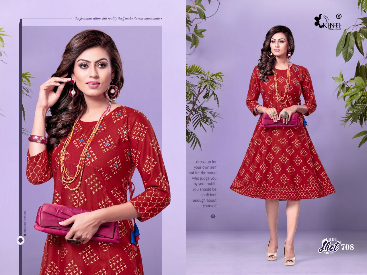 Kinti Presents Hot Shot Designer Kurti Collection