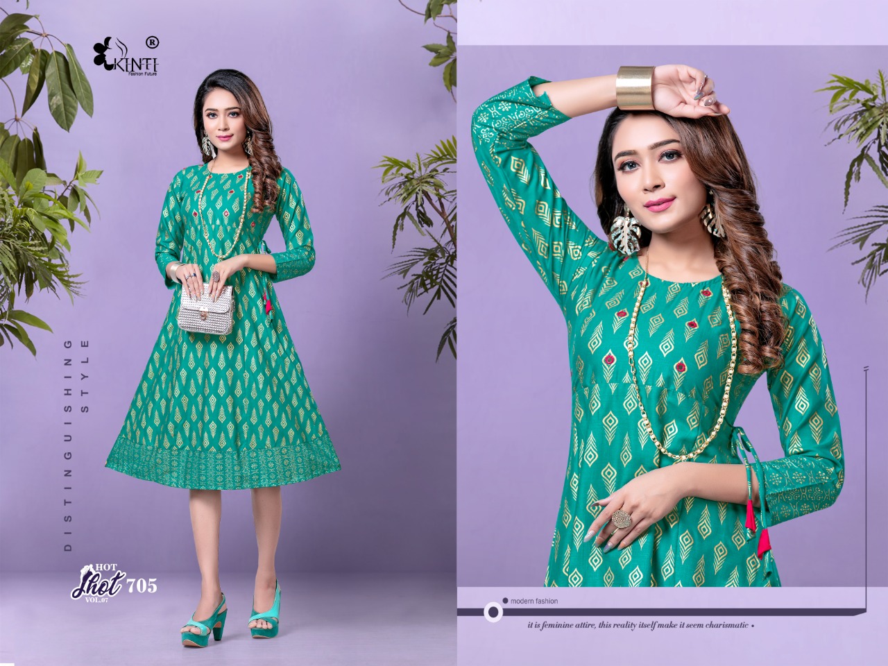 Kinti Presents Hot Shot Designer Kurti Collection