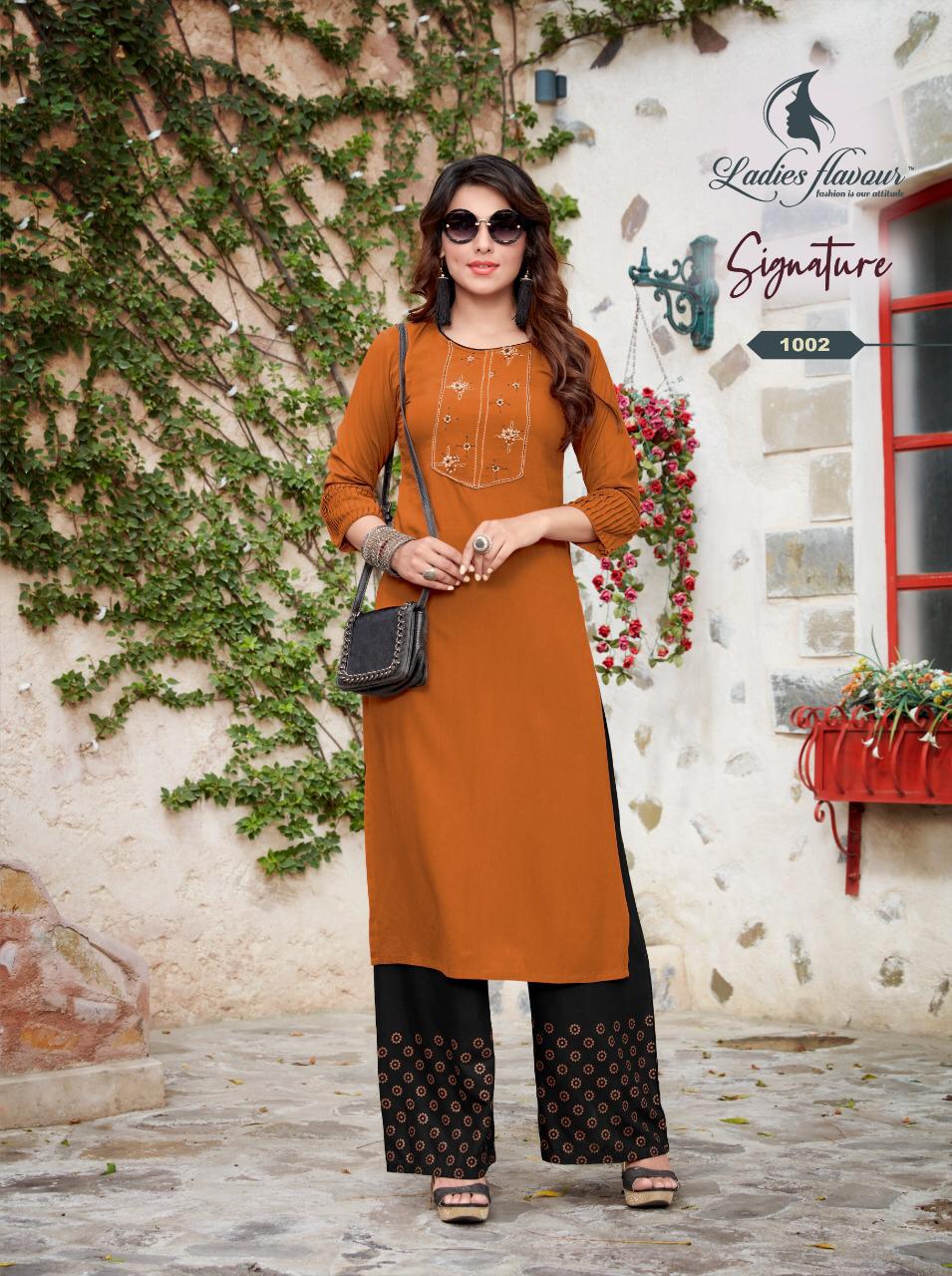 Ladies Flavour Presents Signature Vol 3 Kurti With Bottom