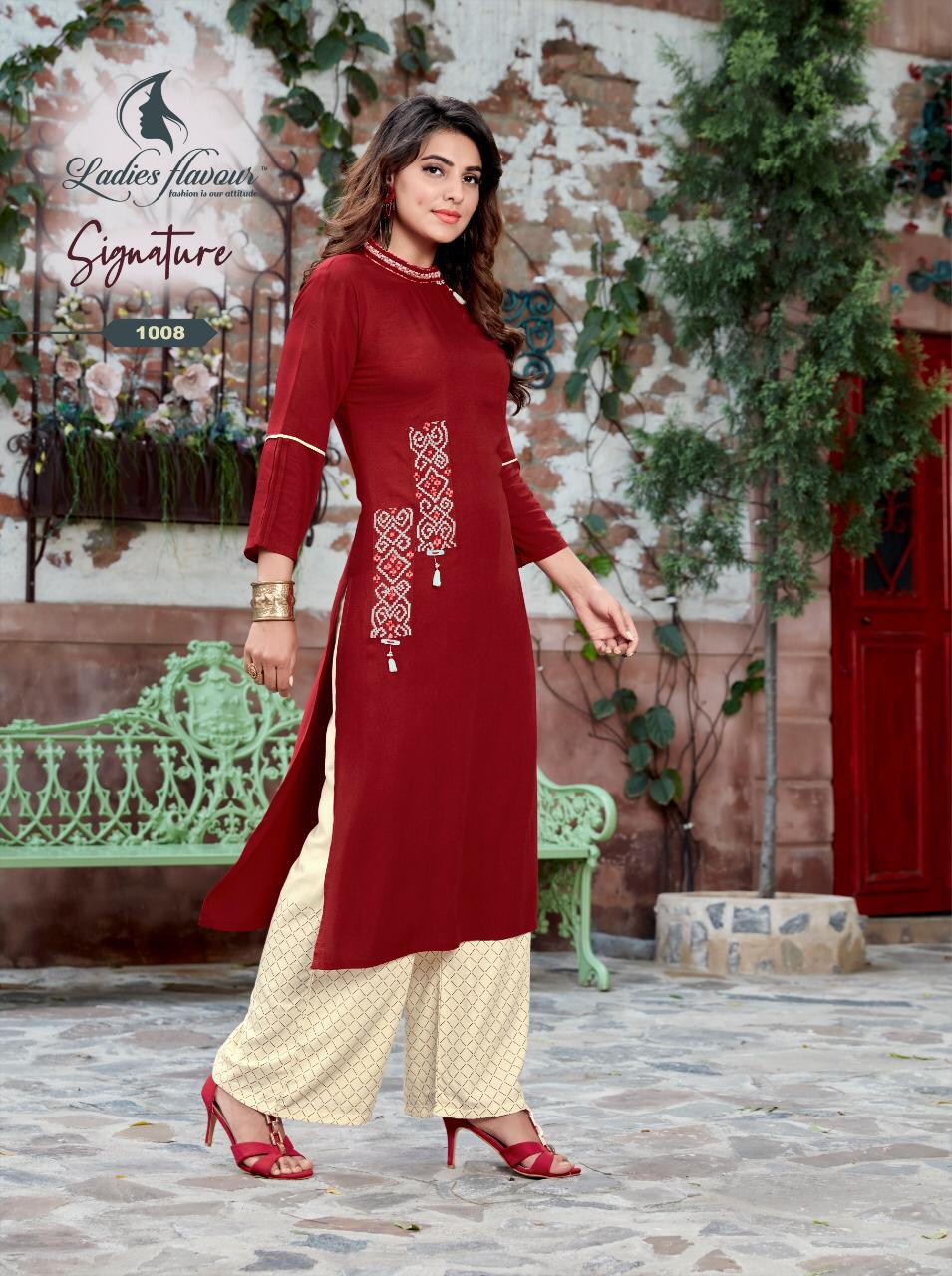 Ladies Flavour Presents Signature Vol 3 Kurti With Bottom