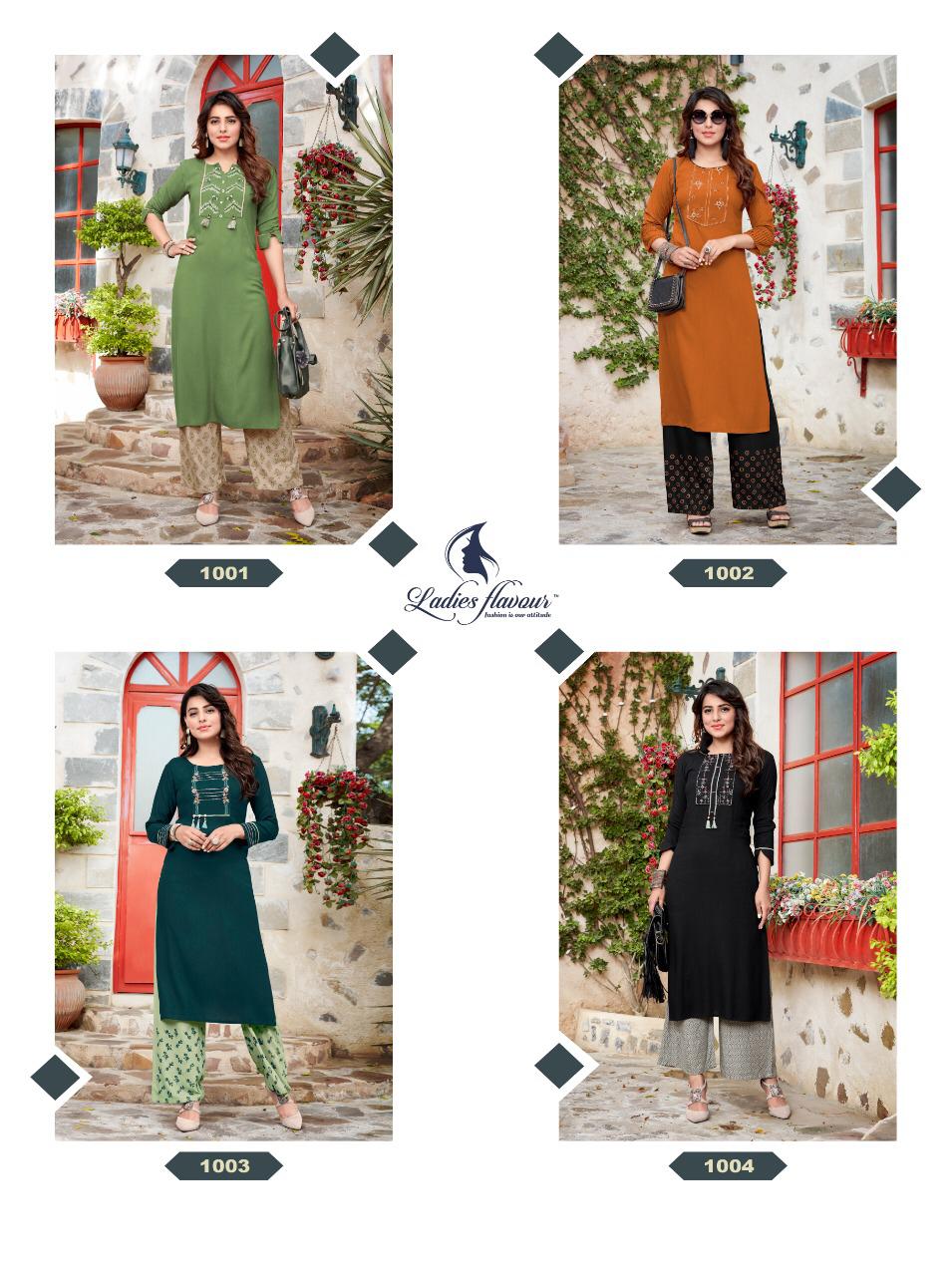 Ladies Flavour Presents Signature Vol 3 Kurti With Bottom