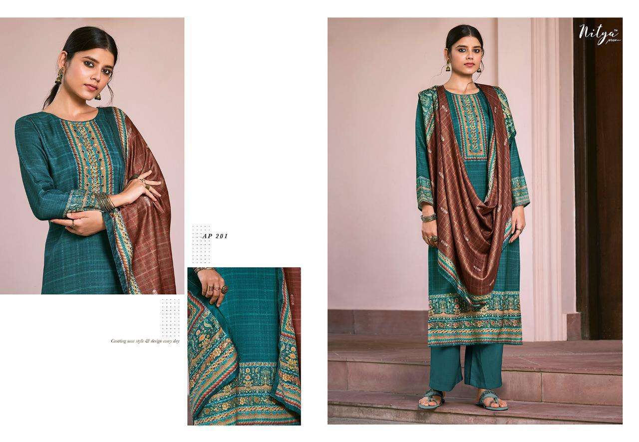 Lt Nitya  Presents Amira  Designer Dress Material