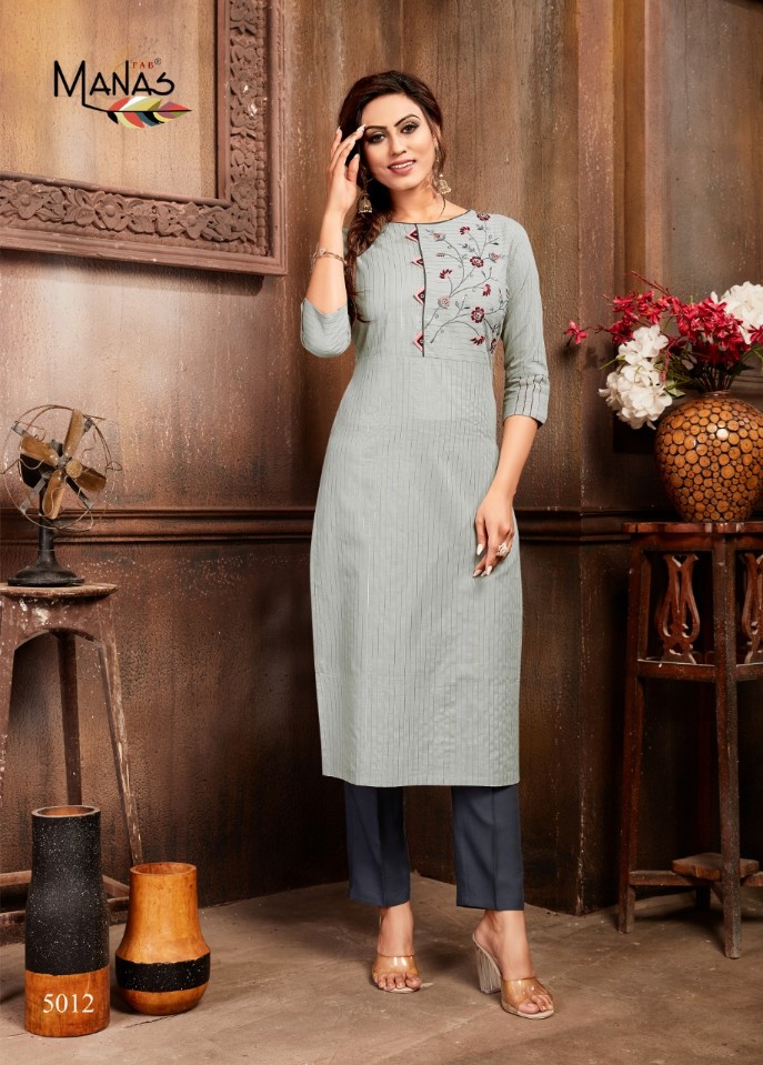 Manas  Presents Mitwa Vol  2 Stylish Straight Cut Kurti Collection