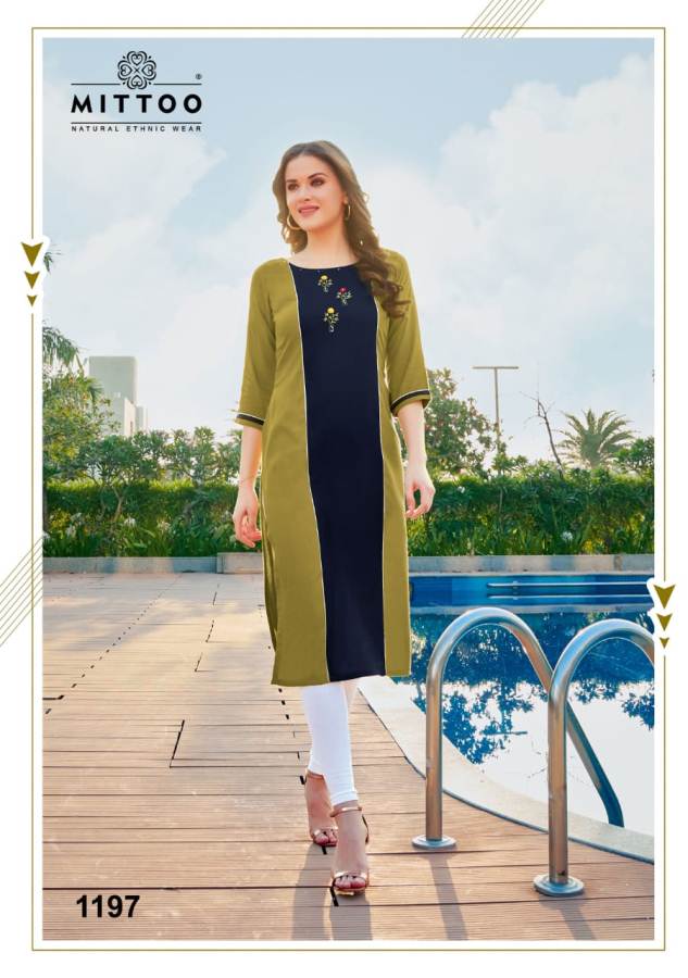 Mittoo Presents Palak Vol 22 Straight Cut Kurti Collection