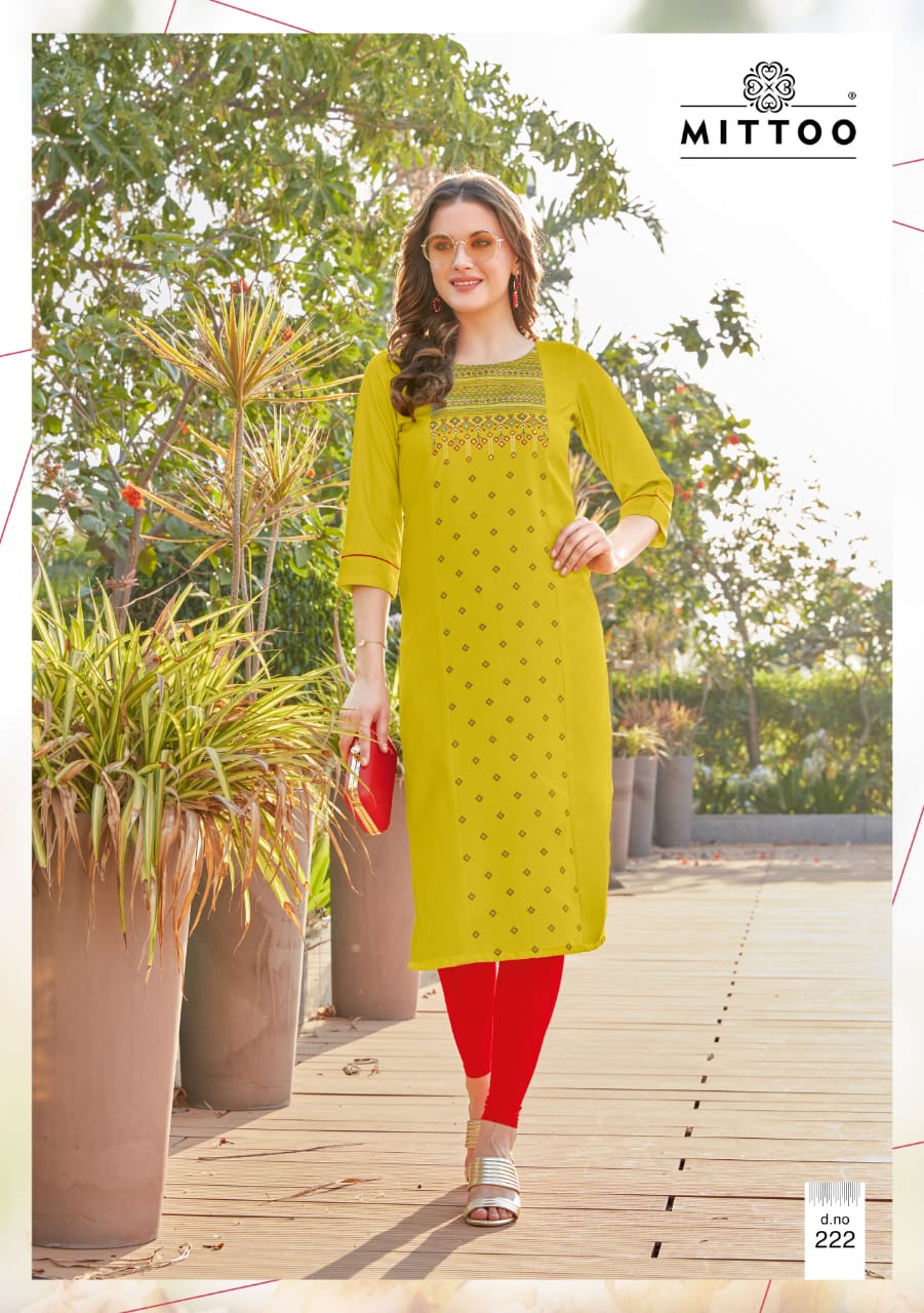 Mittoo Presents  Payal Vol 13 Casual Wear Kurti Collection