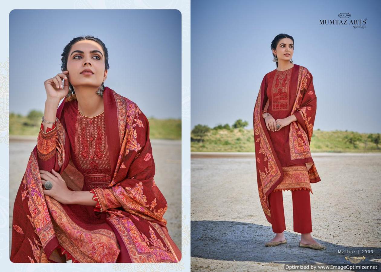 Mumtaz Arts Presents  Malhar  Designer Dress Material