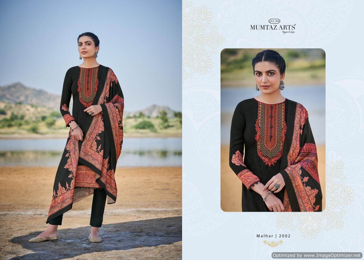 Mumtaz Arts Presents  Malhar  Designer Dress Material
