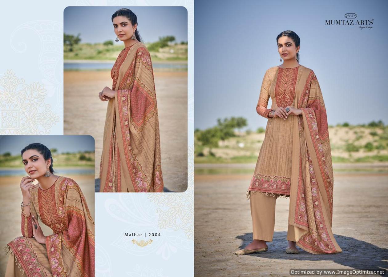 Mumtaz Arts Presents  Malhar  Designer Dress Material