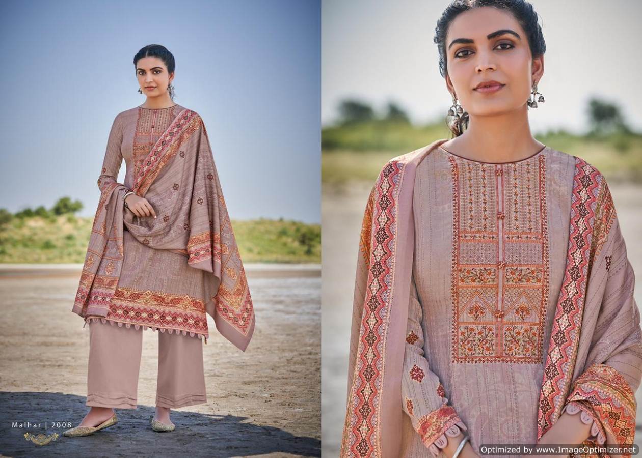 Mumtaz Arts Presents  Malhar  Designer Dress Material
