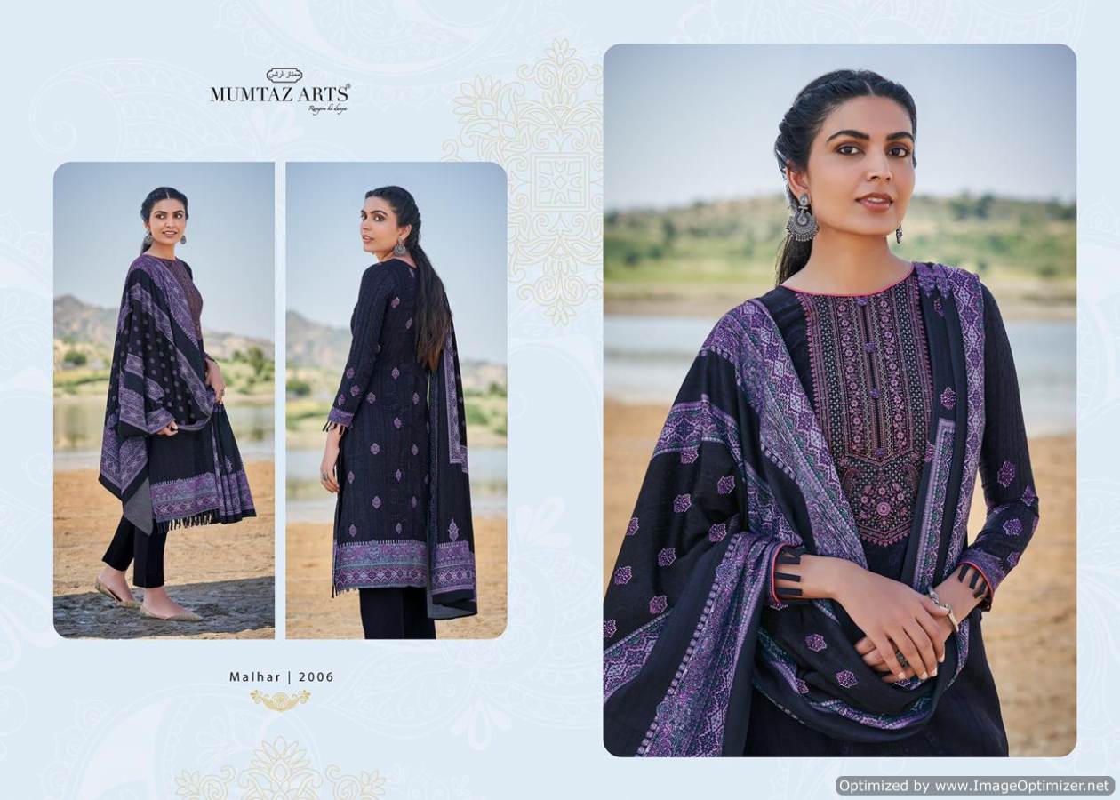 Mumtaz Arts Presents  Malhar  Designer Dress Material